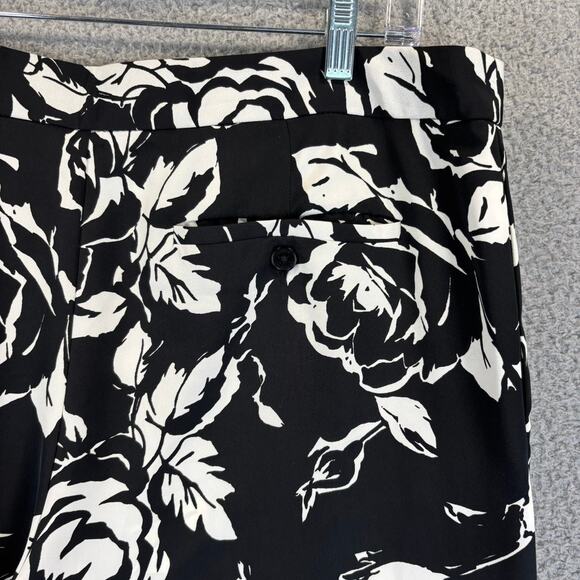 Ralph Lauren LRL Wide Leg Pant Womens 16 Floral Boho Artsy Preppy Flowy Pockets - Picture 6 of 11